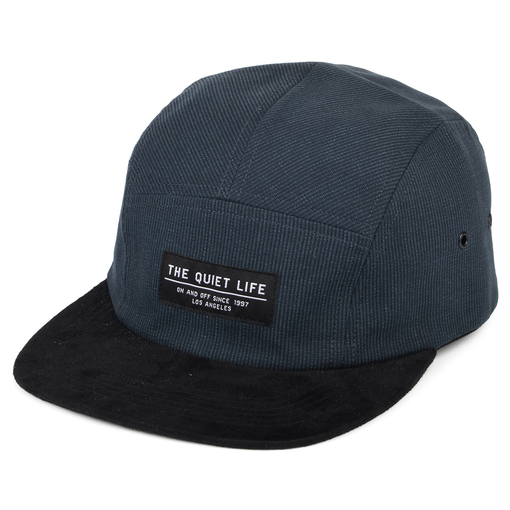 The Quiet Life Hats Cord Combo 5 Panel Cap - Navy-Black