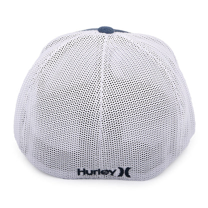 Hurley Hats Icon Textures Flexfit Baseball Cap - Navy-White