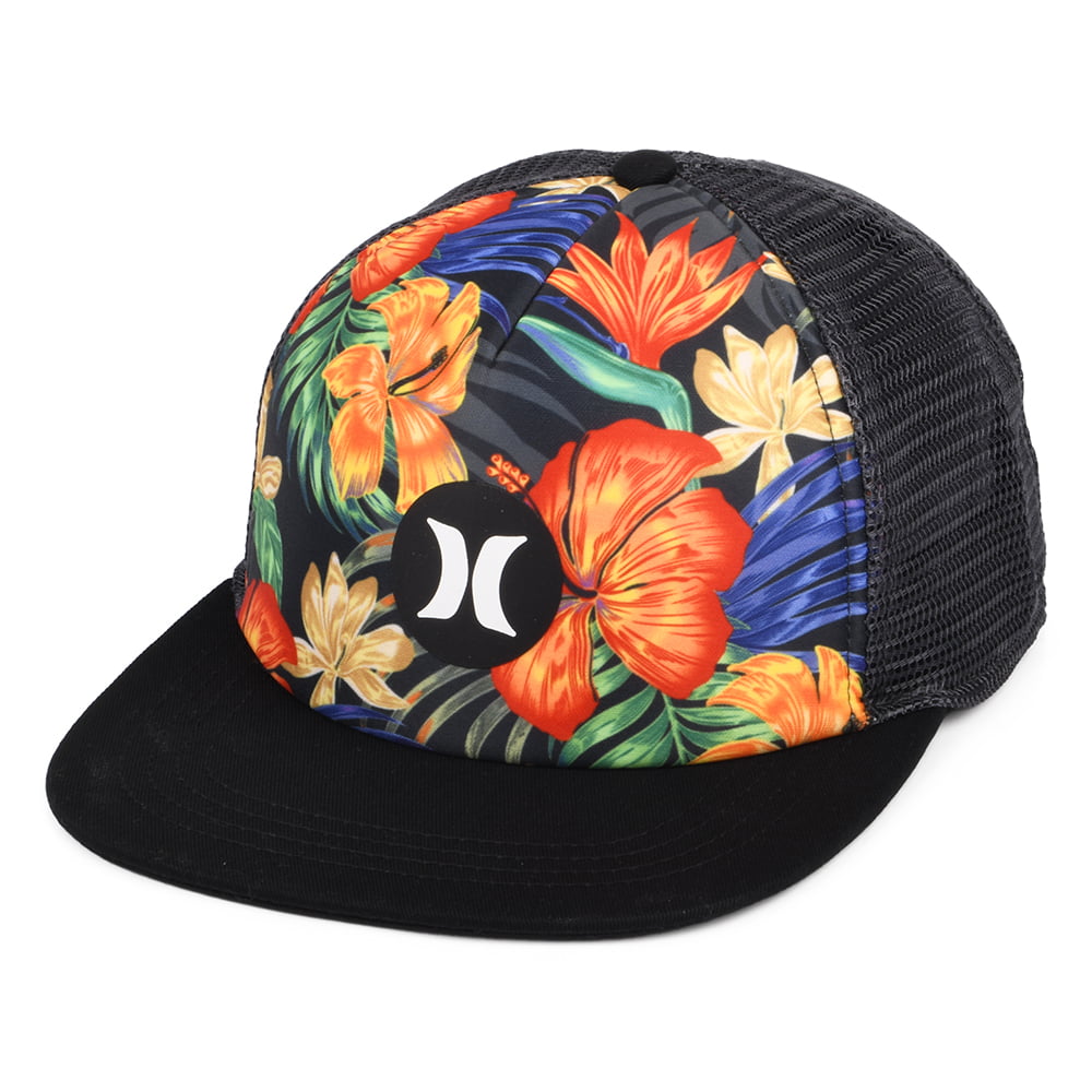 Hurley Hats Balboa Trucker Cap - Black-Floral