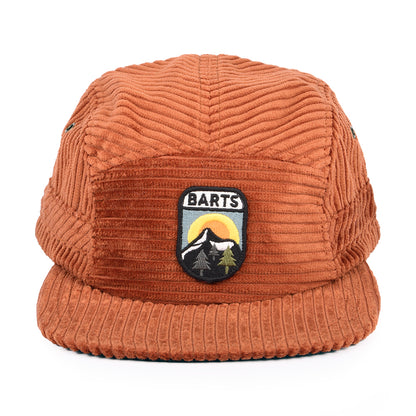 Barts Hats Nevad Corduroy 5 Panel Cap - Rust