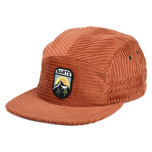 Barts Hats Nevad Corduroy 5 Panel Cap - Rust