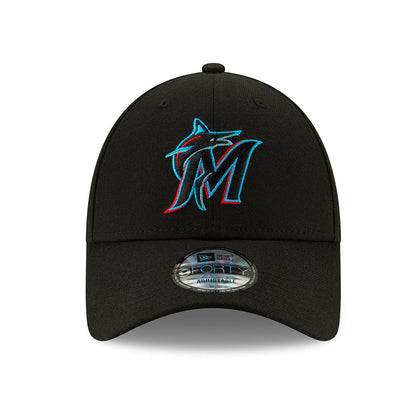 New Era 9FORTY Miami Marlins Baseball Cap - MLB The League - Black