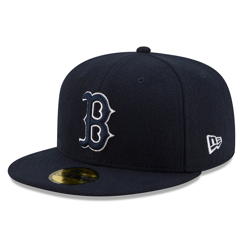New Era 59FIFTY Boston Red Sox Baseball Cap - MLB Melton - Navy Blue