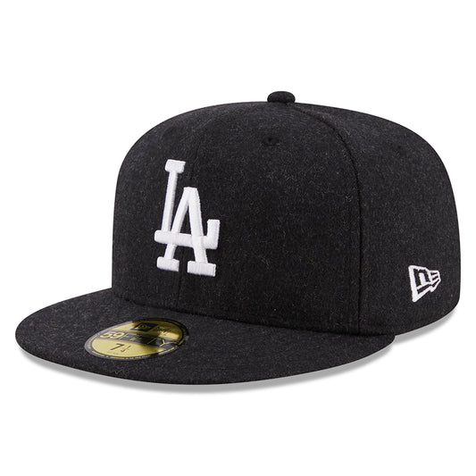 New Era 59FIFTY L.A. Dodgers Baseball Cap - MLB Melton - Black