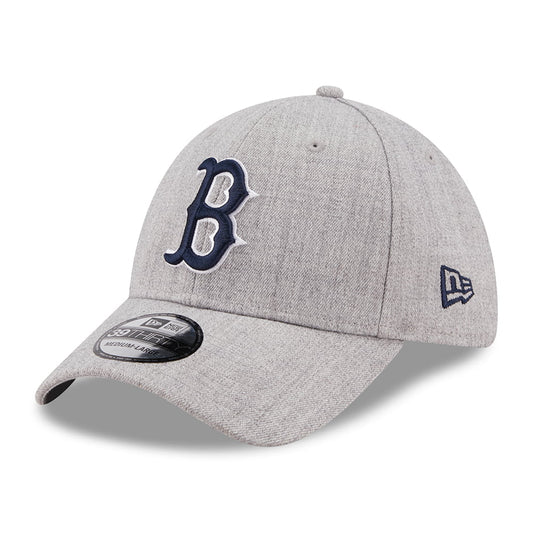 New Era 39THIRTY Boston Red Sox Baseball Cap - MLB Heather Crown - Grey