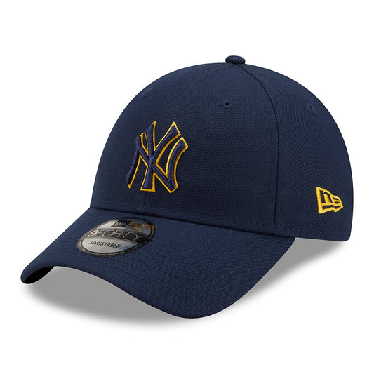 New Era 9FORTY New York Yankees Baseball Cap - MLB Pop Outline - Dark Blue