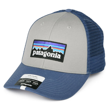 Patagonia Hats P-6 Logo Organic Cotton LoPro Trucker Cap - Grey-Blue