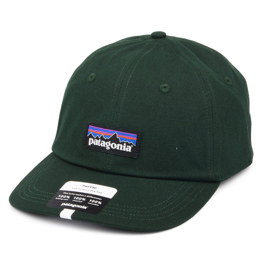 Patagonia Hats P-6 Label Trad Organic Cotton Baseball Cap - Dark Green - 2021