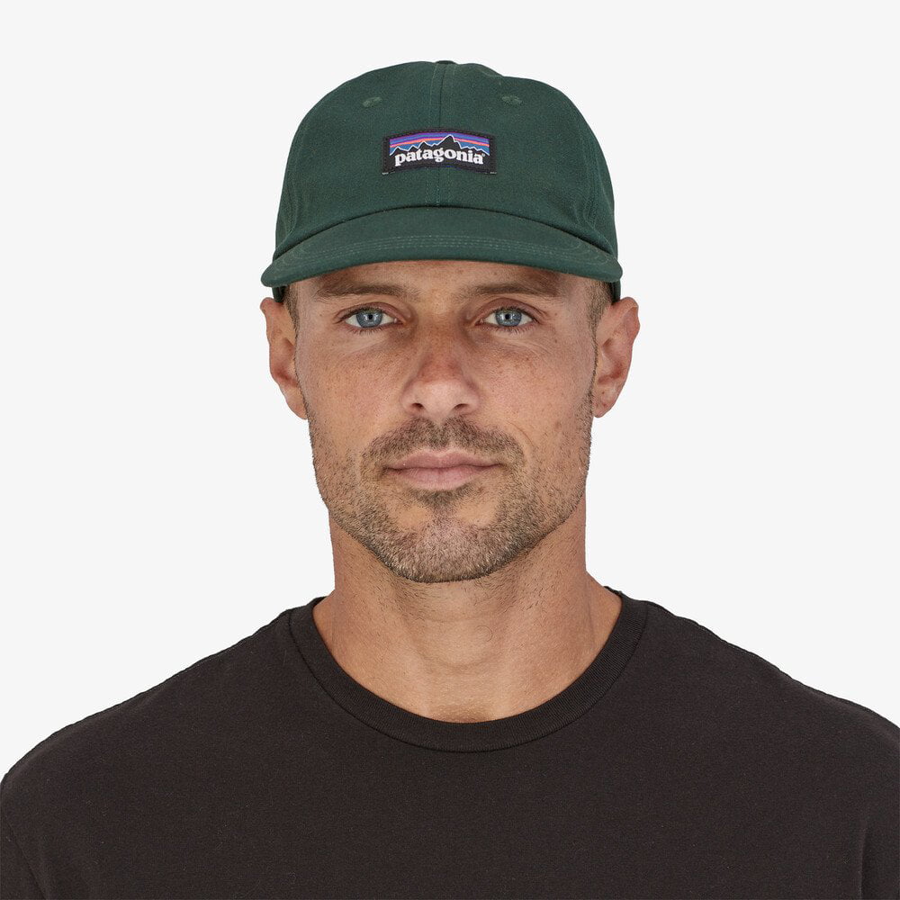 Patagonia Hats P-6 Label Trad Organic Cotton Baseball Cap - Dark Green