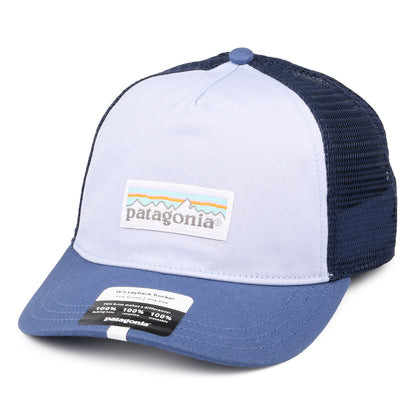 Patagonia Hats Womens Pastel P-6 Label Layback Trucker Cap - Light Blue-Navy