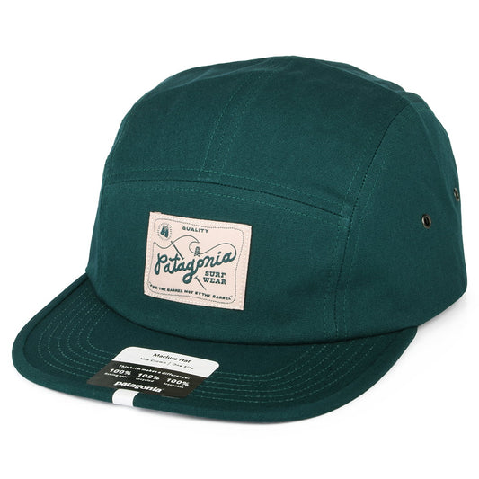 Patagonia Hats Quality Surf Label Maclure Organic Cotton 5 Panel Cap - Dark Green