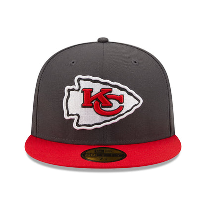 New Era 59FIFTY Kansas City Chiefs Baseball Cap - NFL OTC - Graphite-Red