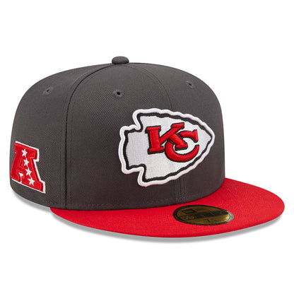 New Era 59FIFTY Kansas City Chiefs Baseball Cap - NFL OTC - Graphite-Red