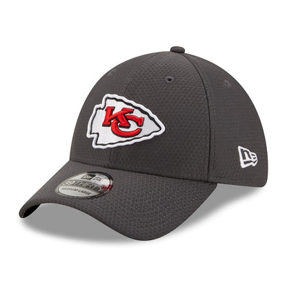 New Era 39THIRTY Kansas City Chiefs Baseball Cap - NFL Hex Tech - Graphite