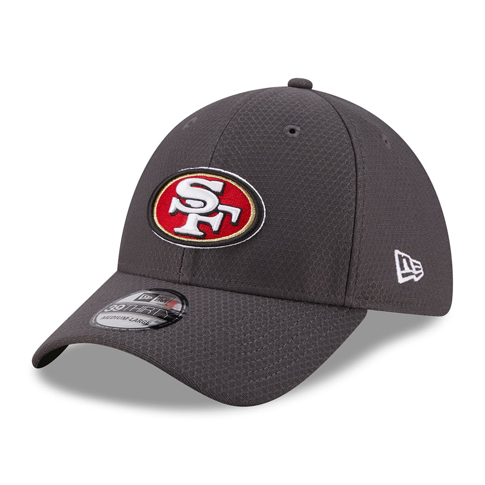 New Era 39THIRTY San Francisco 49ers Baseball Cap - NFL Hex Tech - Graphite