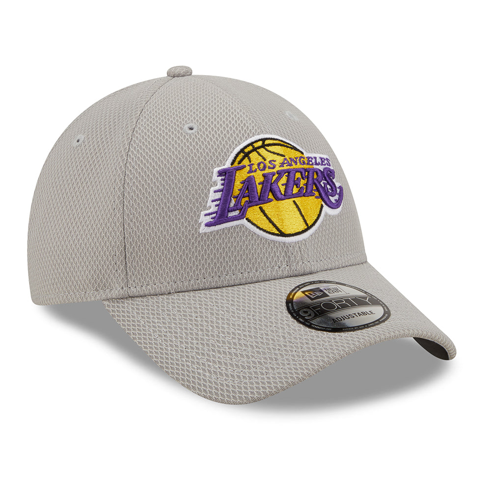 New Era 9FORTY L.A. Lakers Baseball Cap - NBA Diamond Era - Grey