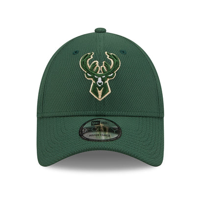 New Era 9FORTY Milwaukee Bucks Baseball Cap - NBA Diamond Era - Green