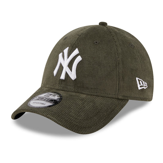 New Era 9FORTY New York Yankees Baseball Cap - MLB Cord Fabric - Olive