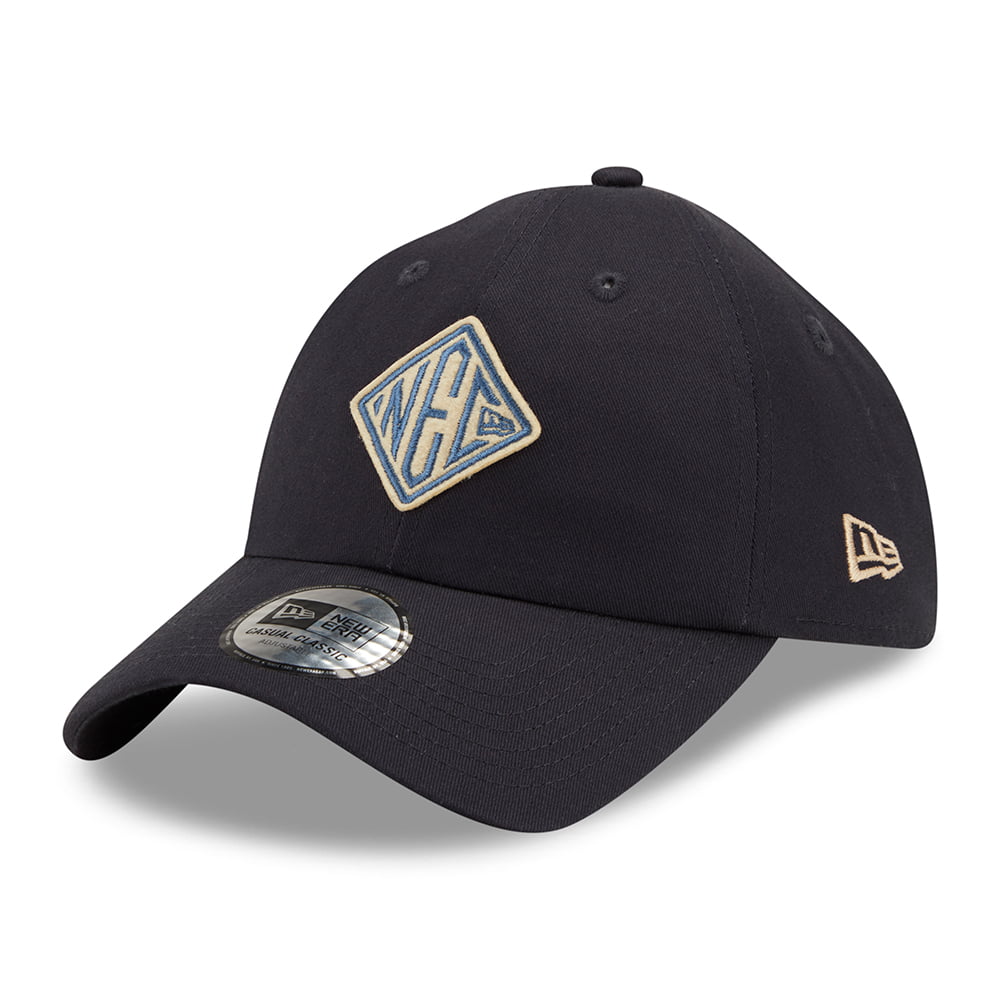 New Era 9TWENTY Cotton Baseball Cap - NEC Felt Patch Casual Classic - Navy Blue