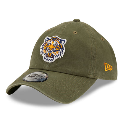 New Era 9TWENTY Detroit Tigers Baseball Cap - MLB League Essential Casual Classic - Olive