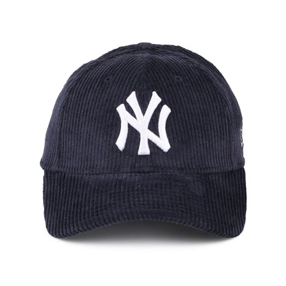 New Era Womens 9FORTY New York Yankees Baseball Cap - MLB Fashion Cord - Navy Blue
