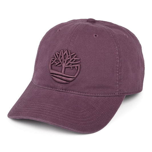 Timberland Hats Soundview Cotton Canvas Baseball Cap - Wine