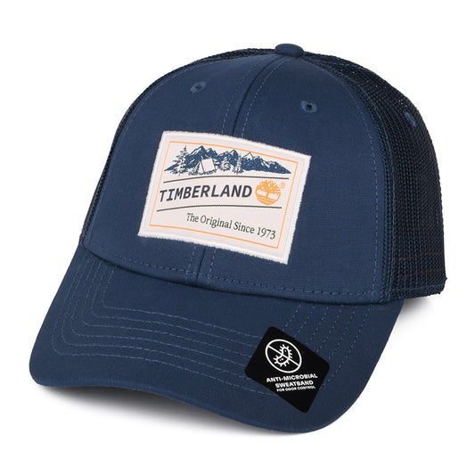 Timberland Hats Camping Patch Trucker Cap - Dark Denim
