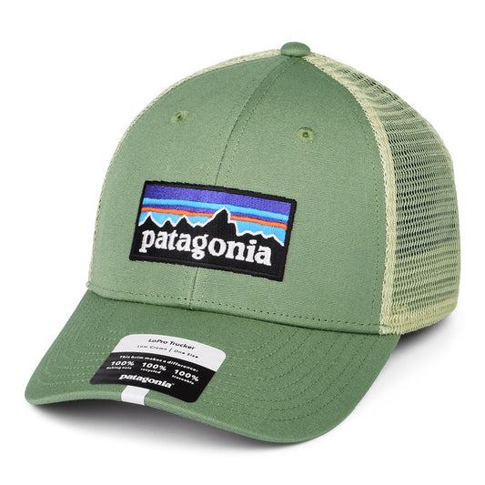 Patagonia Hats P-6 Logo Organic Cotton LoPro Trucker Cap - Green