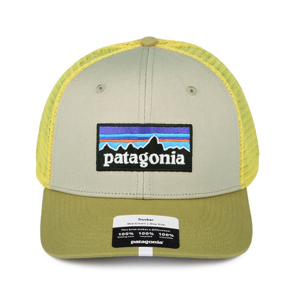 Patagonia Hats P-6 Logo Organic Cotton Trucker Cap - Tan-Yellow