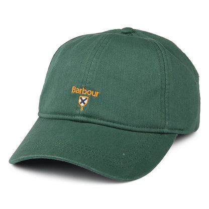 Barbour Hats Tartan Crest Cotton Baseball Cap - Green