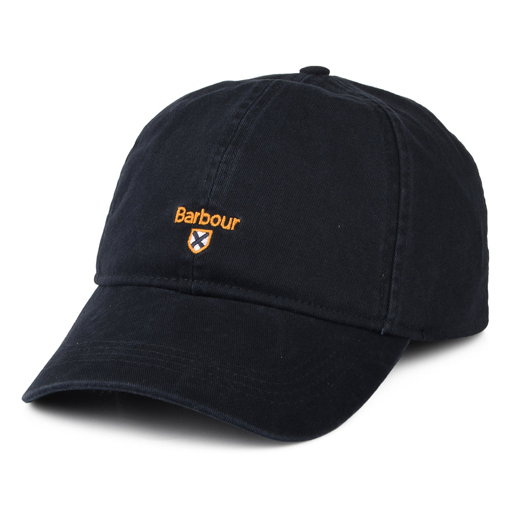 Barbour Hats Tartan Crest Cotton Baseball Cap - Navy Blue