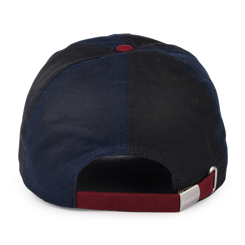 Barbour Hats Alderton Waxed Cotton Baseball Cap - Navy-Multi