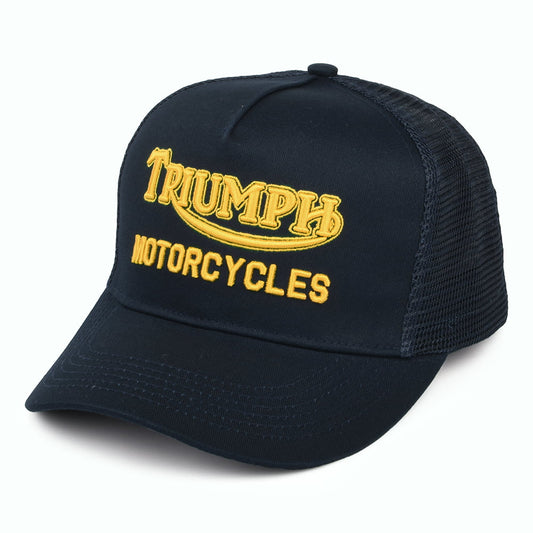 Triumph Motorcycles Oil Trucker Cap - Navy Blue