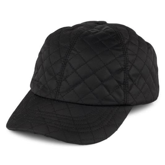 Betmar Hats Quilted Rain Baseball Cap - Black