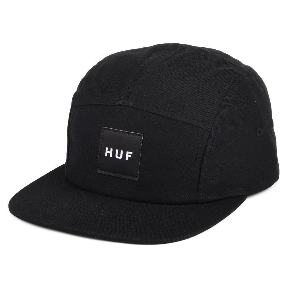 HUF Essentials Box Logo 5 Panel Cap - Black
