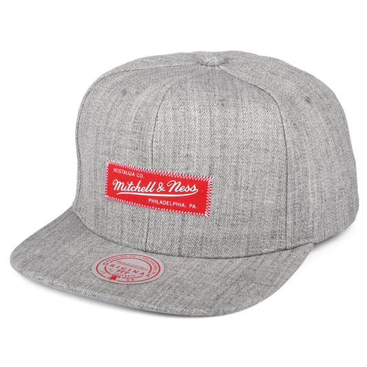 Mitchell & Ness Hi Density Snapback Cap - Heather Grey
