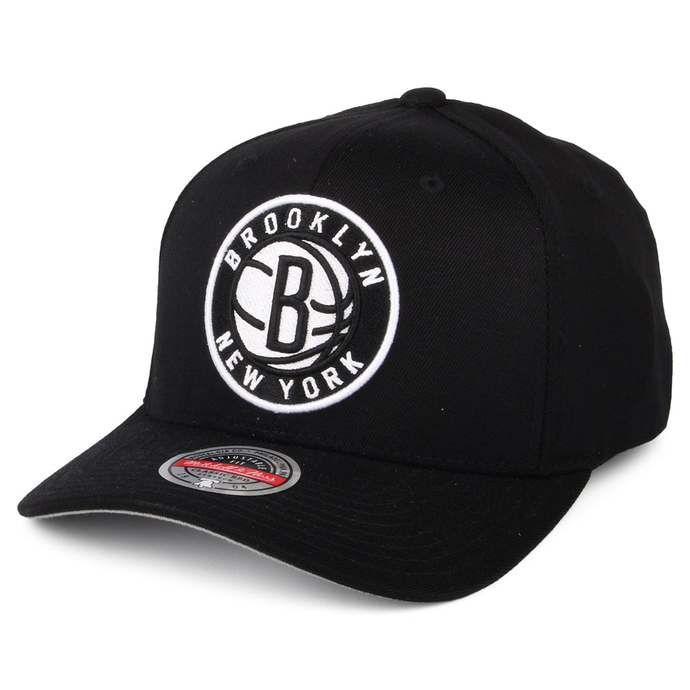 Mitchell & Ness Brooklyn Nets Snapback Cap - NBA Team Ground Stretch - Black