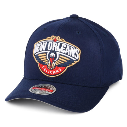 Mitchell & Ness New Orleans Pelicans Snapback Cap - NBA Team Ground Stretch - Navy Blue