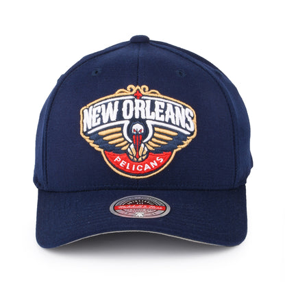 Mitchell & Ness New Orleans Pelicans Snapback Cap - NBA Team Ground Stretch - Navy Blue