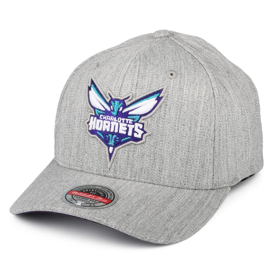 Mitchell & Ness Charlotte Hornets Snapback Cap - NBA Team Heather Stretch - Grey