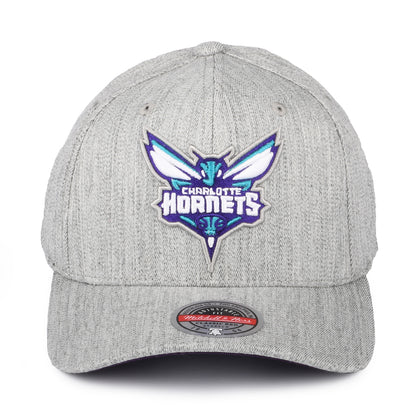 Mitchell & Ness Charlotte Hornets Snapback Cap - NBA Team Heather Stretch - Grey