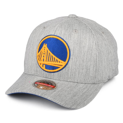 Mitchell & Ness Golden State Warriors Snapback Cap - NBA Team Heather Stretch - Grey
