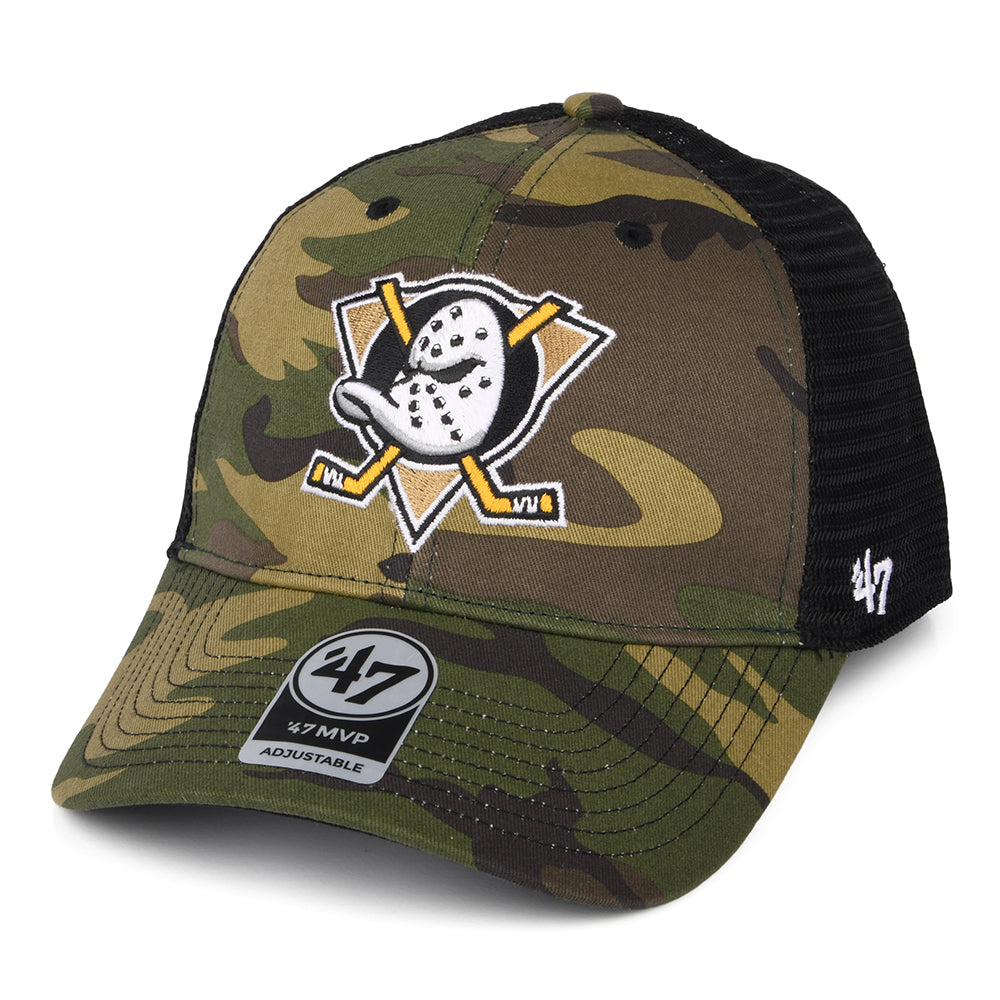 47 Brand Anaheim Ducks Trucker Cap - NHL Camo Branson MVP - Camouflage