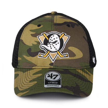 47 Brand Anaheim Ducks Trucker Cap - NHL Camo Branson MVP - Camouflage