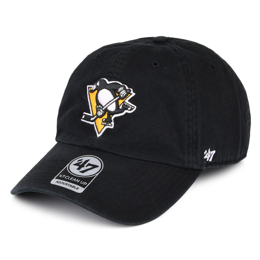 47 Brand Pittsburgh Penguins Baseball Cap - NHL Clean Up - Black