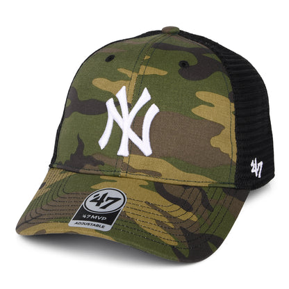 47 Brand New York Yankees Trucker Cap - MLB Camo Branson MVP - Camouflage