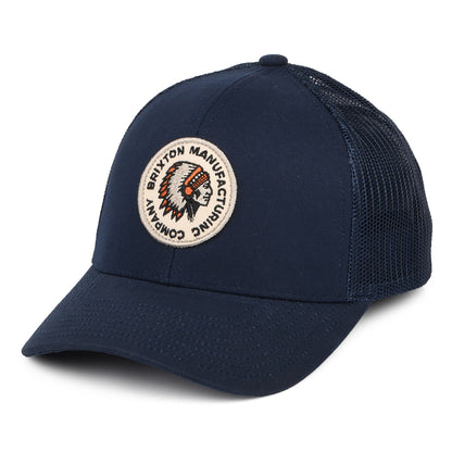 Brixton Hats Rival Stamp NetPlus MP Trucker Cap - Washed Navy