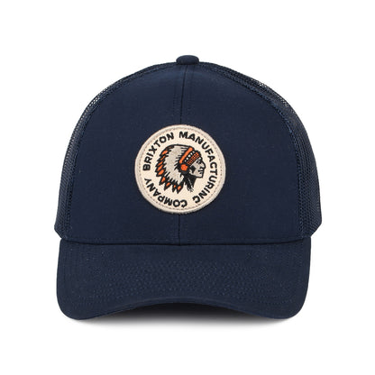 Brixton Hats Rival Stamp NetPlus MP Trucker Cap - Washed Navy