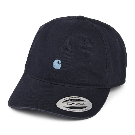 Carhartt WIP Hats Madison Logo Baseball Cap - Dark Navy-Ice Blue