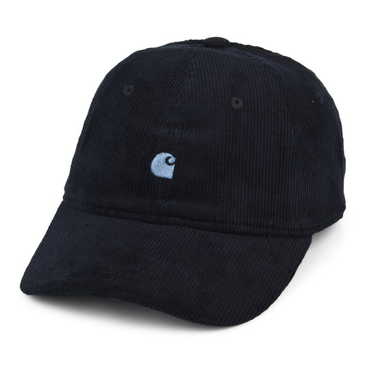 Carhartt WIP Hats Harlem Corduroy Baseball Cap - Dark Navy-Blue